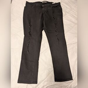 Levi's Black Distressed Women Jeans